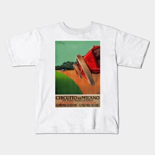 1924 Italian Grand Prix - Vintage Poster Design Kids T-Shirt